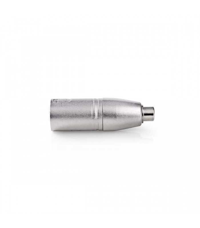 adaptor xlr 3 pini tata mama rca 1buc metal nedis 4