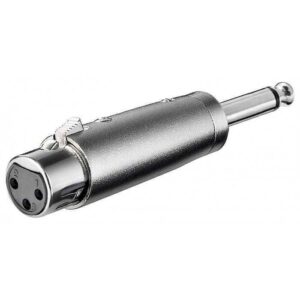 Adaptor XLR mama la Jack 6.35 mm mono tata Goobay