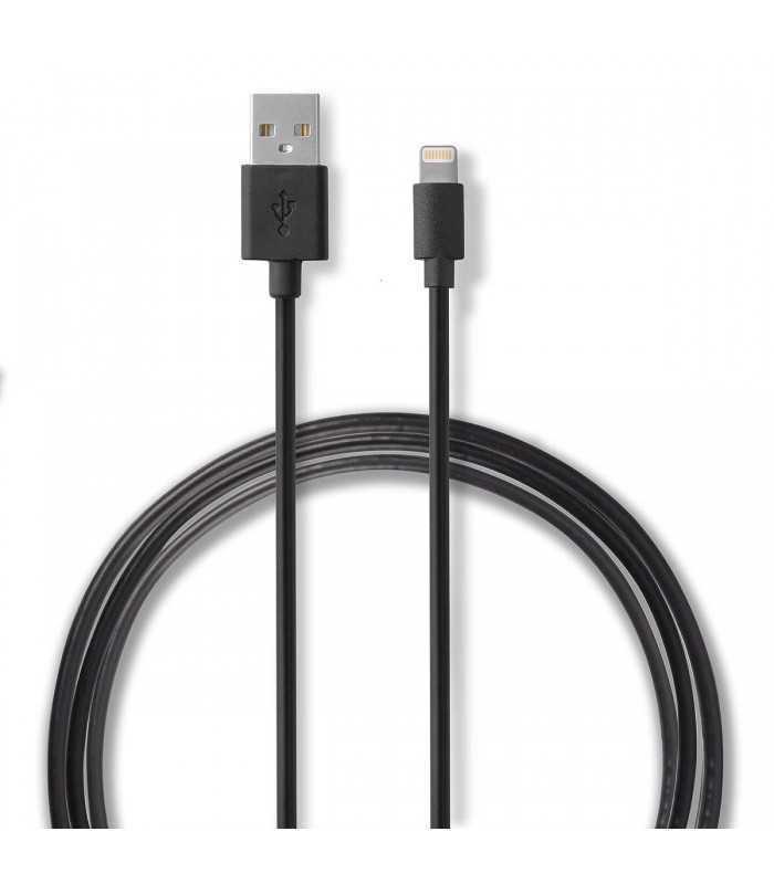 alimentator 110 240v usb x1 iesire 24a negru cablu lighting inclus certificat mfi nedis 2