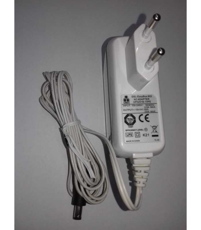 Alimentator 15V 1.66A cu mufa 2.5x5.5mm