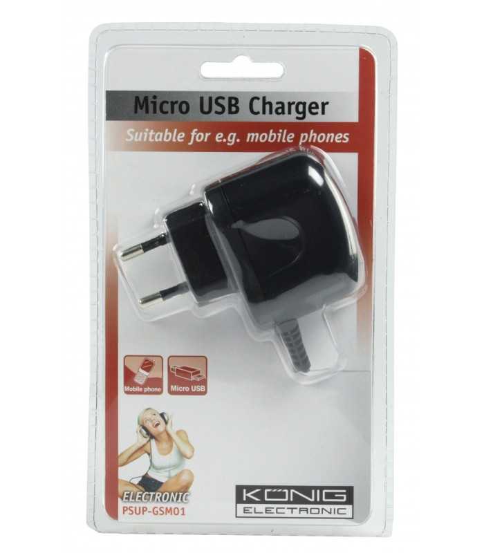 alimentator 220v micro usb 1a konig 4