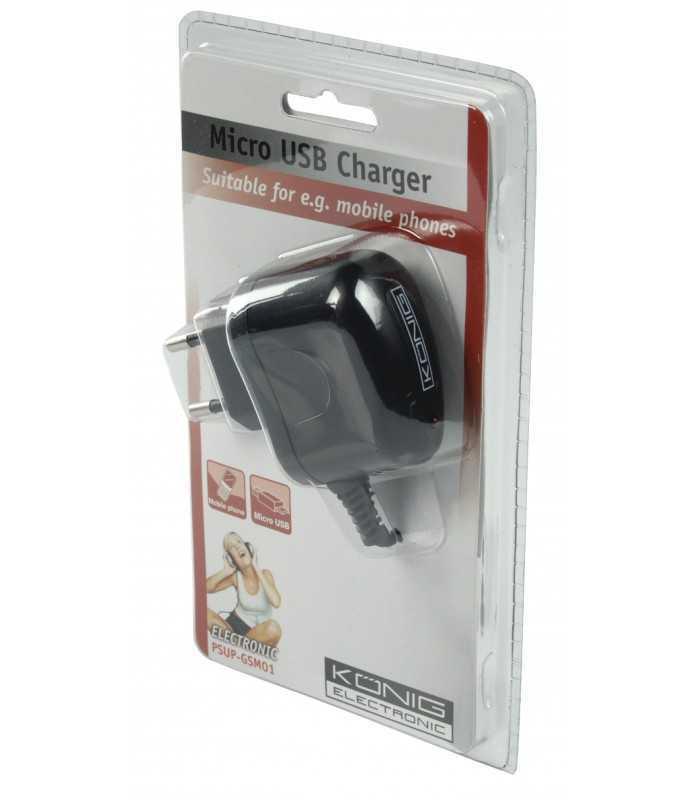 alimentator 220v micro usb 1a konig 5