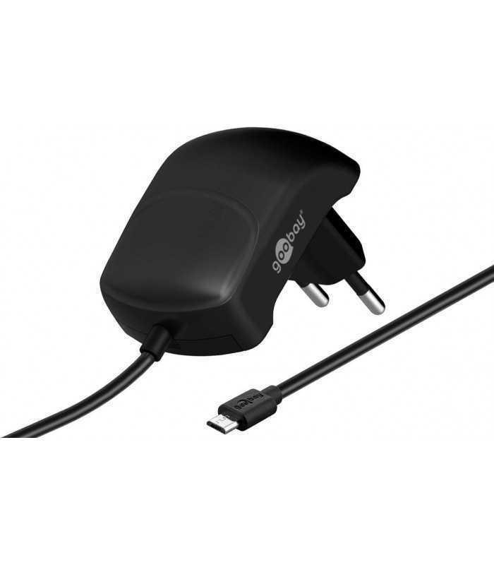 Alimentator 230V micro USB 2.1A negru Goobay