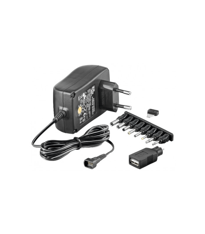 Alimentator 3-12V 1.5A 9 mufe Goobay