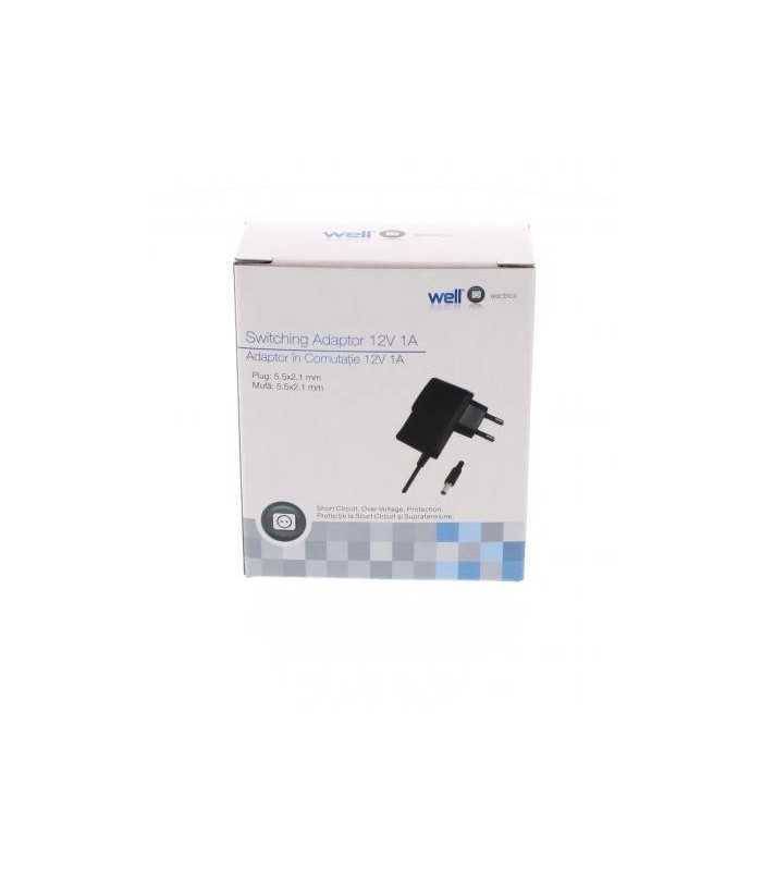 alimentator ac dc 12v 1a conector dc 55x21x10mm well 3