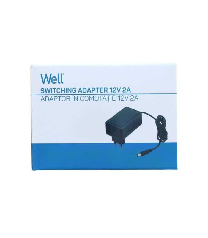 Alimentator AC/DC 12V 2A conector 5.5x2.1x10mm Well 7 alimentator ac dc 12v 2a conector 55x21x10mm well 2