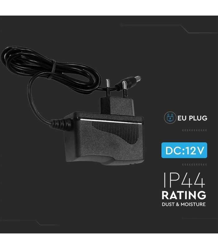 alimentator banda led plastic 18w 12v dc 15a ip44 v tac 1