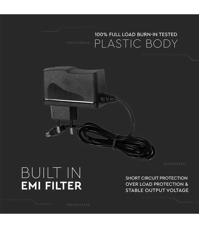 alimentator banda led plastic 18w 12v dc 15a ip44 v tac 2