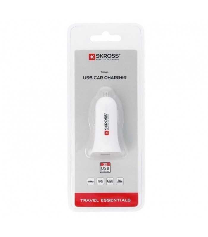 alimentator bricheta auto usb 12 24v 34a skross 5