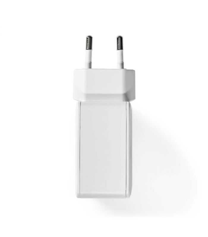 alimentator incarcator 220v usb 24w 2x24a 2x1a alb nedis 4