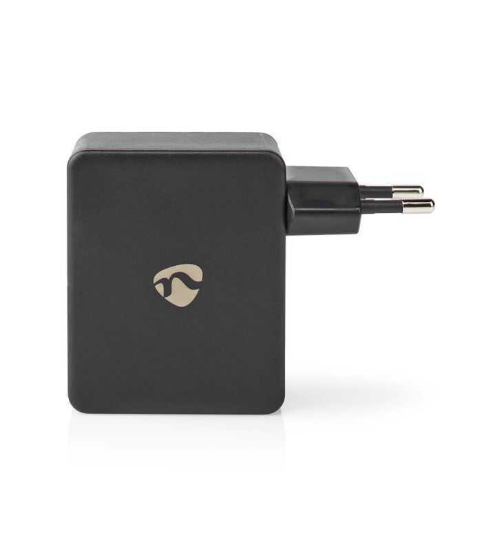 alimentator incarcator 220v usb 24w 2x24a 2x1a negru nedis 2