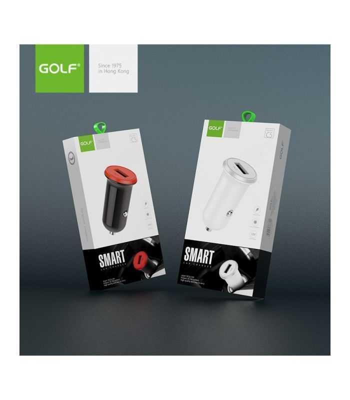 alimentator incarcator de la auto 1a 12 24v la 1x usb 1a negru gf c5 blister golf 2