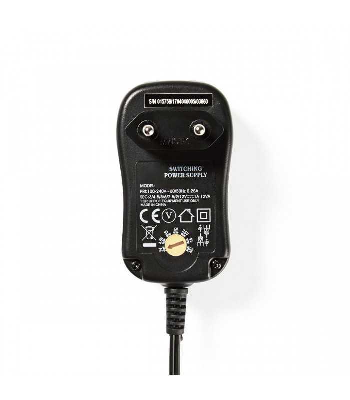 alimentator universal curent continuu 3 12v 12w nedis 1