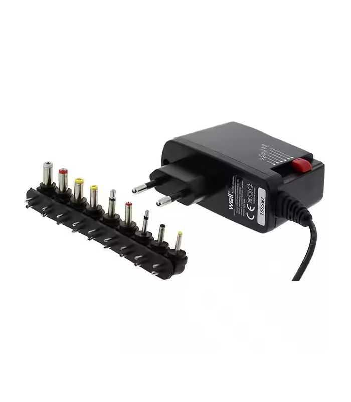 alimentator universal in comutatie 1000mah 9 mufe well 1