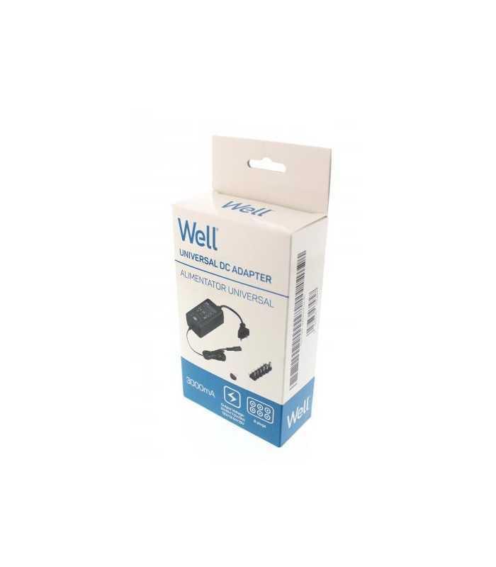 alimentator universal in comutatie 3000ma 5 15v 3a 6 mufe well 4