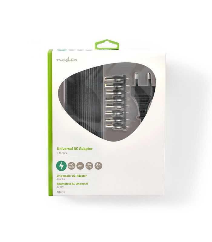alimentator universal nedis 6 16v 5a 8 mufe 6