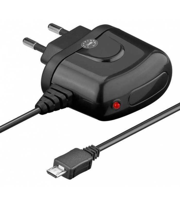 Alimentator USB 230V cablu micro USB 2.1A negru Goobay