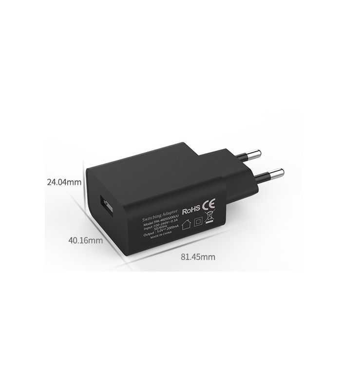 Alimentator Usb 230v La Usb A 2a Negru