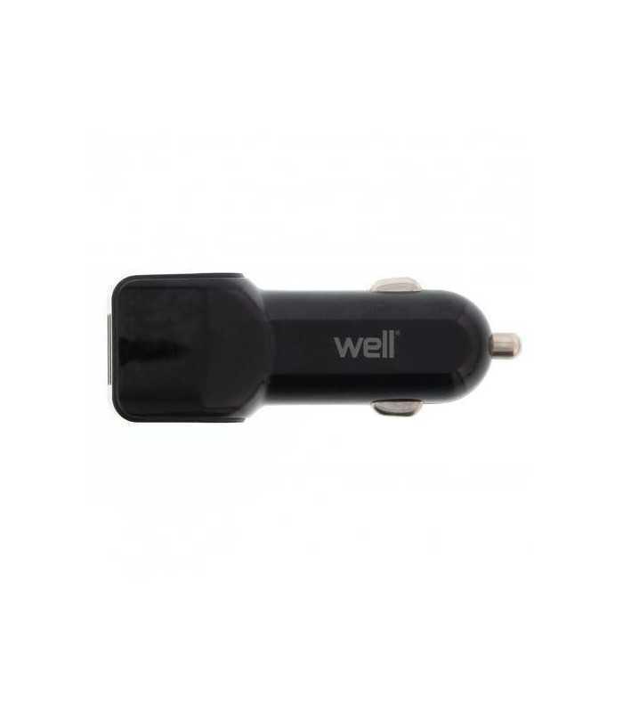 alimentator usb bricheta auto 2 iesiri 24a negru well 3