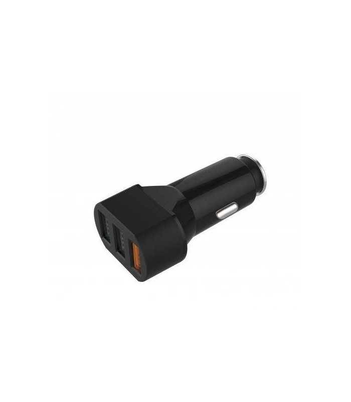 alimentator usb bricheta auto quick charge 3 iesiri 28w negru well 1