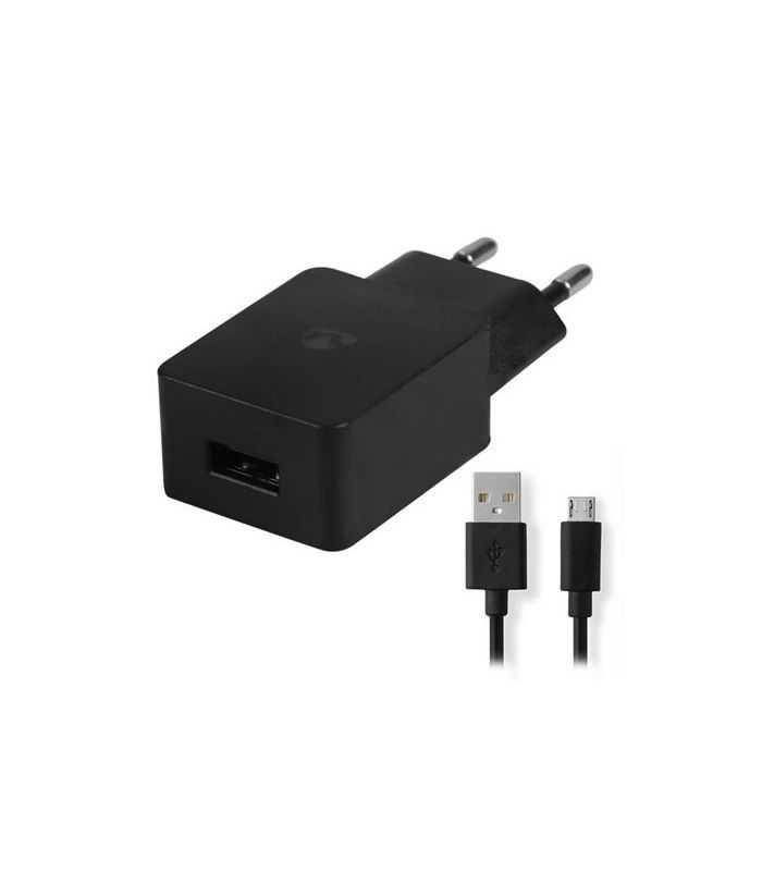 alimentator usb nedis 110 240v 1 iesire 21a negru micro usb inclus 1