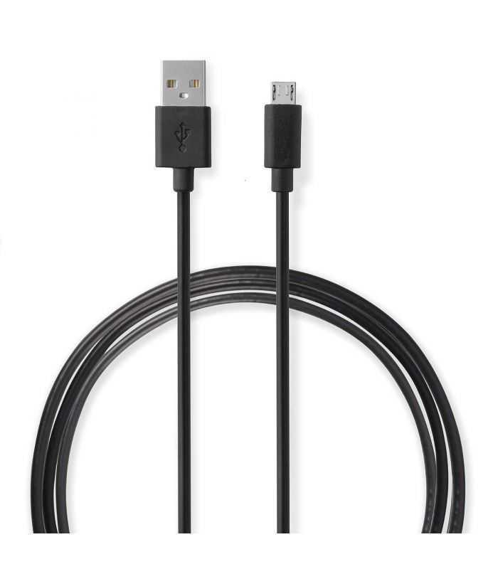 alimentator usb nedis 110 240v 1 iesire 21a negru micro usb inclus 2