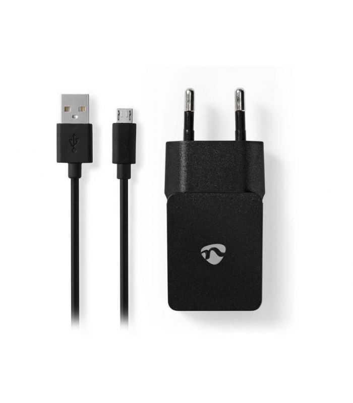 Alimentator USB Nedis 110-240V 1 iesire 2.1A negru micro USB inclus