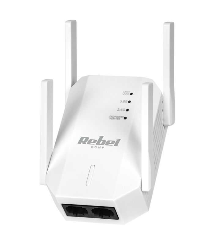 Amplificator de semnal range extender repeater 2.4-5GHz REBEL KOM1031 12 Amplificator de semnal range extender repeater 2.4-5GHz REBEL KOM1031
