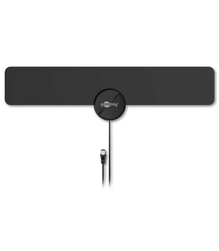 Antena De Interior Full Hd Ultra Plata 16dbi Filtru Gsm Lte 4g Dvb T Dvb T2 Activa Goobay 67183