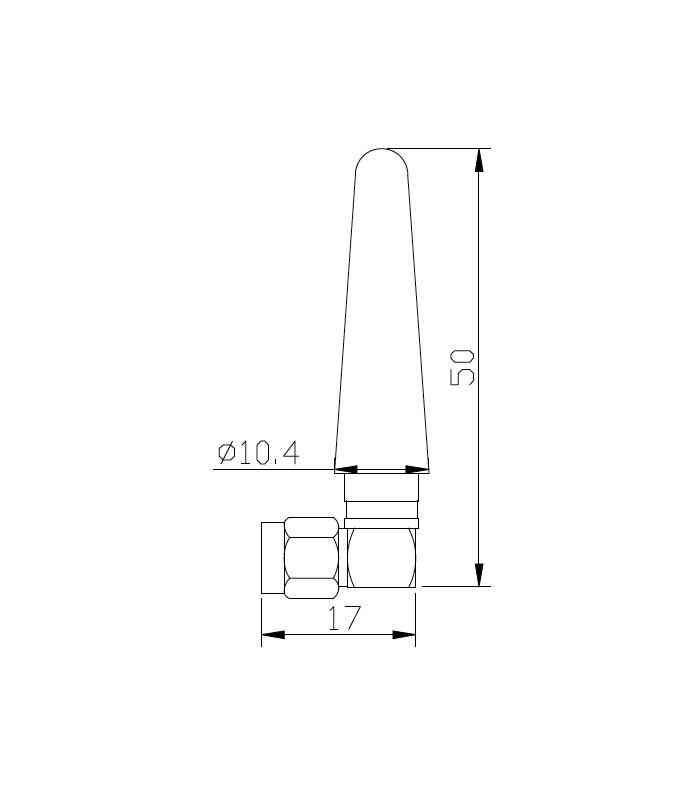 antena wifi 2dbi verticala montare in unghi cu insurubare sr passives wifi ant401 2