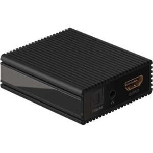 Audio Extractor Ultra HD 4K 60Hz V2.0 HDMI - HDMI TOSLINK 3.5 mm audio casti Goobay 58477