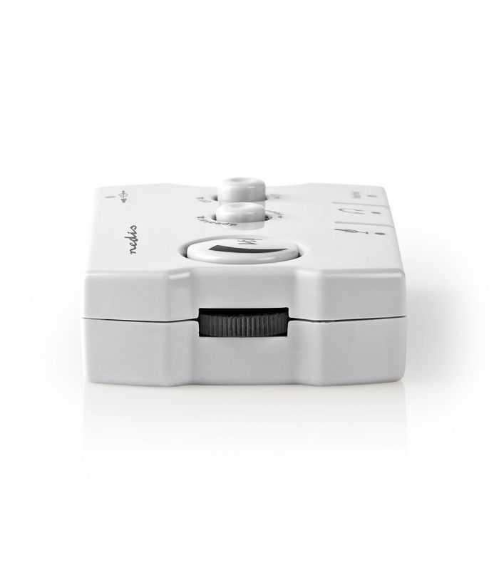 audio switch comutator audio analogic nedis jack 2x 35 mm tata 3x 35 mm mama 25 mm mama gri 5