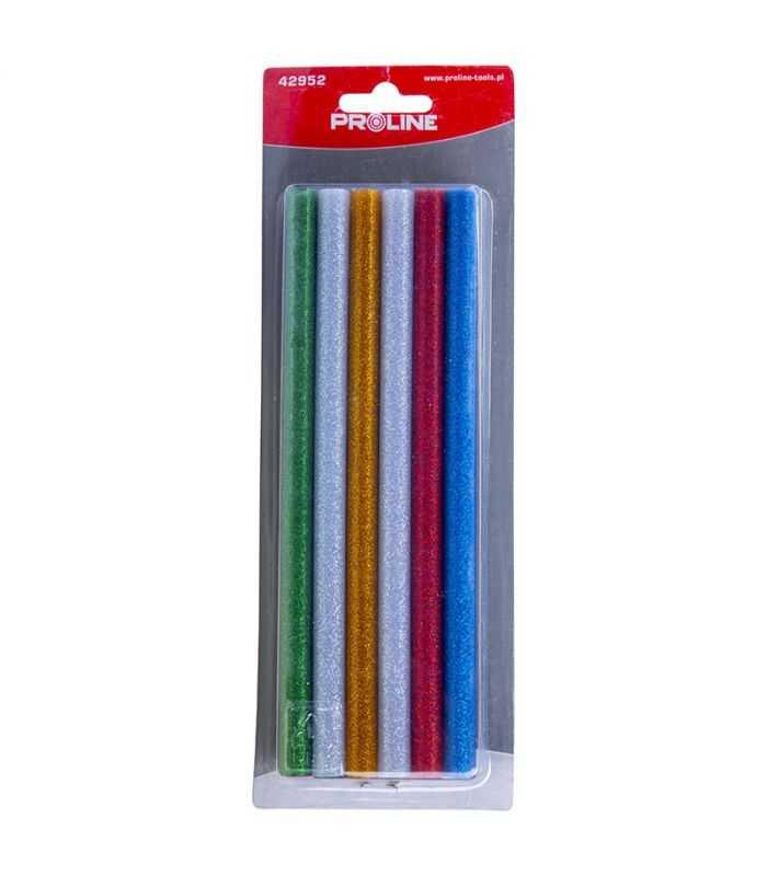 Baghete silicon color sclipici 11.2x200mm 12buc PROLINE