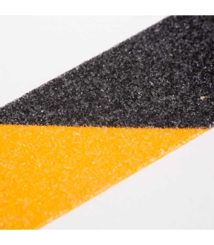 banda adeziva antiglisanta 5m x 25mm galben negru handy 1