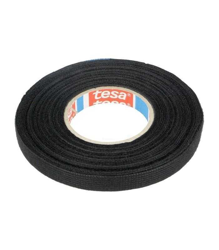 Banda din panza vata din PET W 9mm L 15m neagra TESA 51608-00005-00