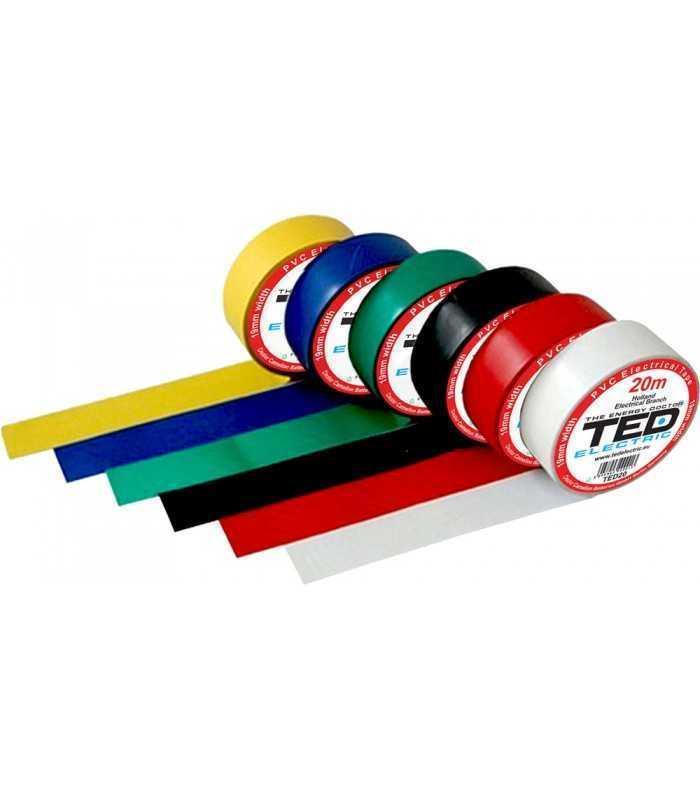Banda electroizolatoare TED 19mm x 20metri neagra