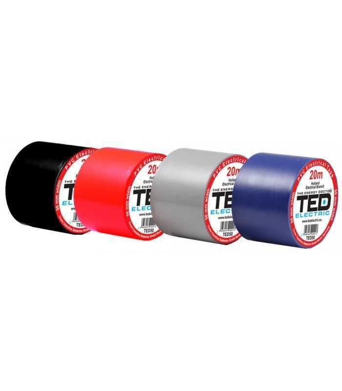 Banda electroizolatoare TED 50mm x 20metri neagra