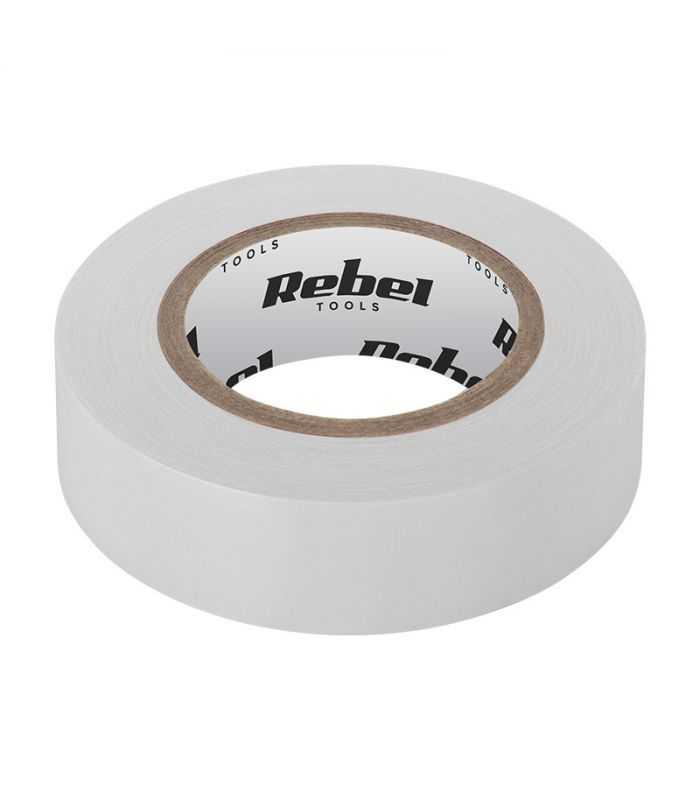 Banda izolatoare 0.13X19mm 20m alb REBEL 1 Banda izolatoare 0.13X19mm 20m alb REBEL