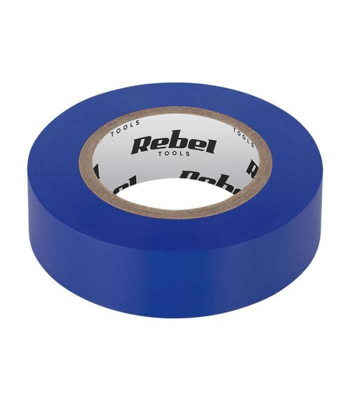 Banda izolatoare 0.13X19mm 20m albastru REBEL