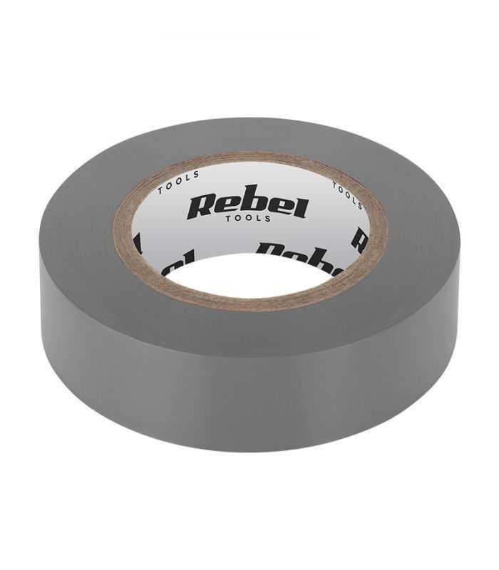 Banda izolatoare 0.13X19mm 20m gri REBEL