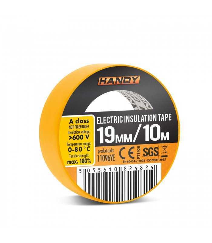 Banda izolatoare 19mm x 10m Galben Handy