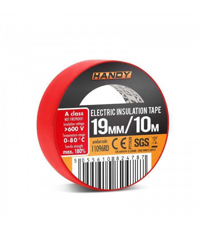 Banda izolatoare 19mm x 10m Rosu Handy
