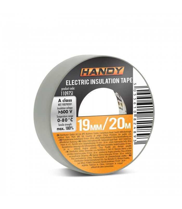 Banda izolatoare 19mm x 20m Argintiu Handy