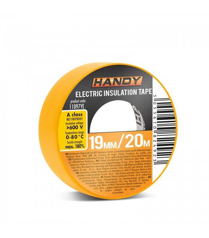 Banda izolatoare 19mm x 20m Galben Handy