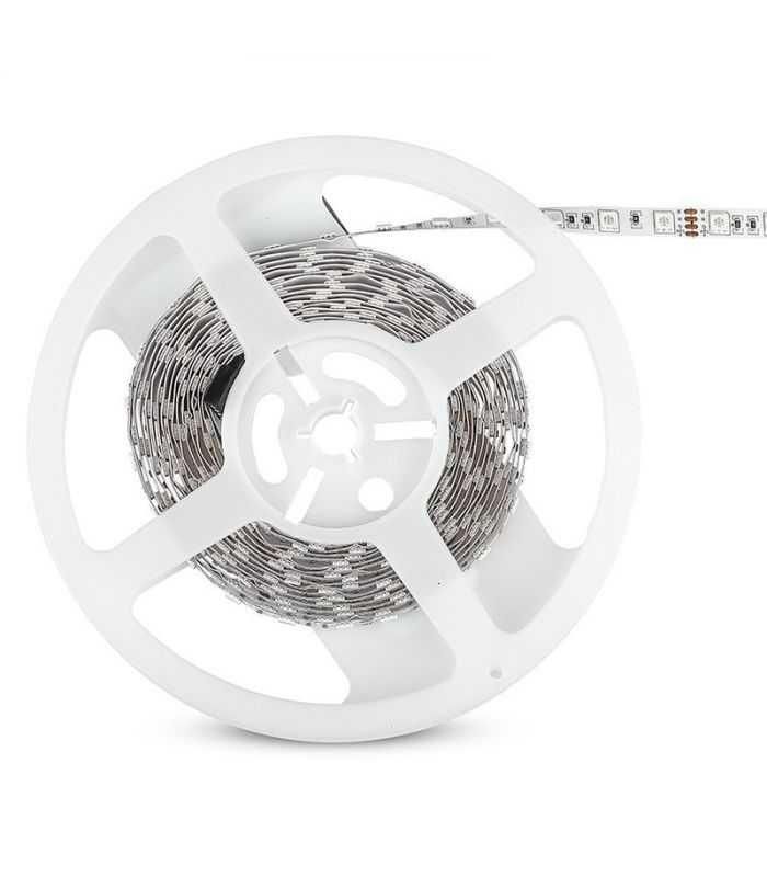 Banda Led 12v Smd5050 60led M 7w M 900lm Rgb Ip20 5m V Tac Sku 212120