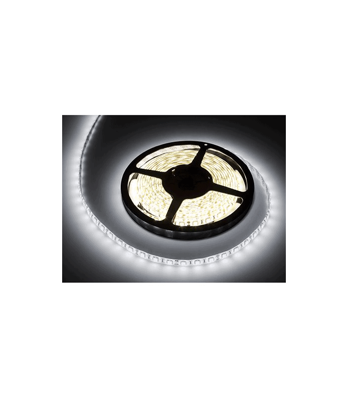 Banda LED 5m 12V 24W 3300lm 6500K protectie IP65 alb rece