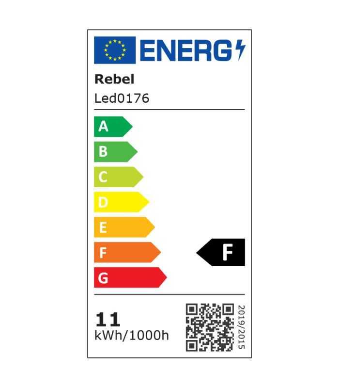 Banda Led Cob 3000k Alb Cald 12v 11w M 1040lm M 5m 5000x8x2mm Rebel Led0176