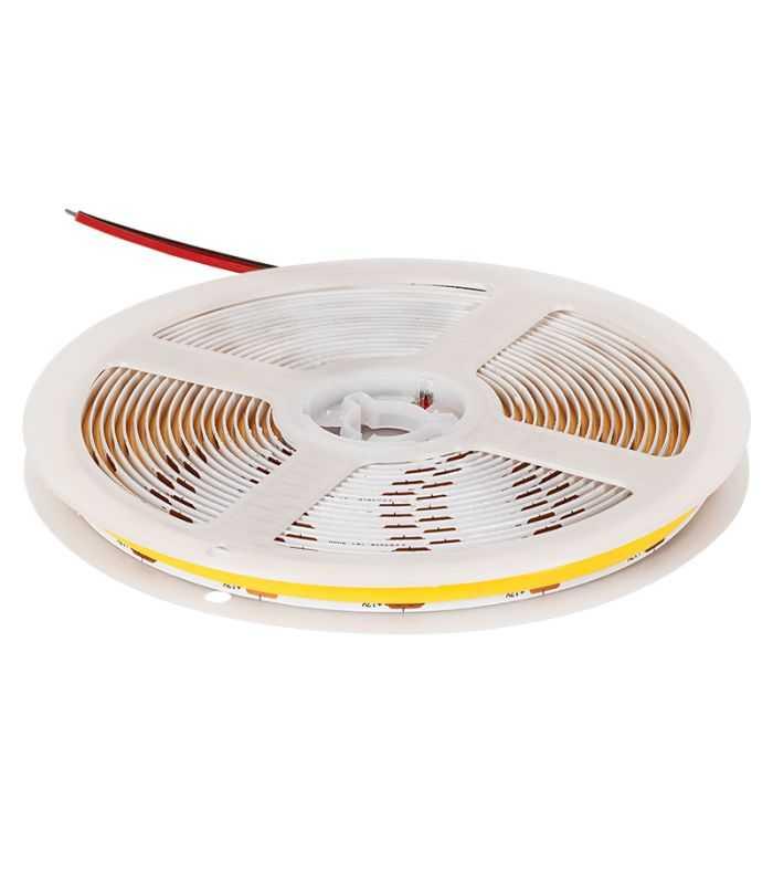Banda Led Cob Alb Rece 12v 11w M 1040lm M 5m Ip65 5000x8x2 Mm Rebel Led0177