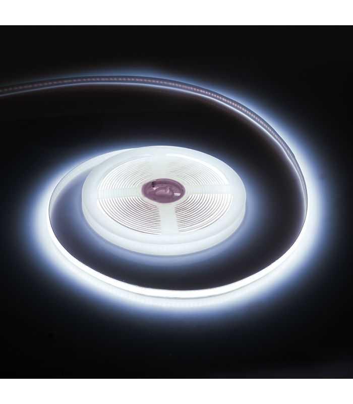 Banda LED COB alb rece 12V 11W/m 1040lm/m 5m IP65 5000x8x2 mm REBEL LED0177