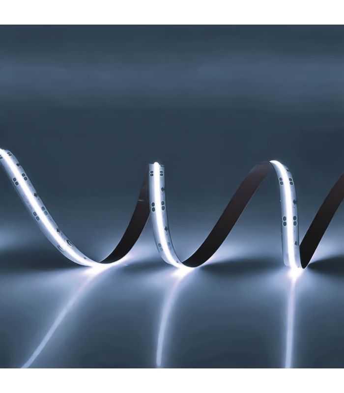 Banda LED COB alb rece 12V 11W/m 320LED-uri/metru 5m/pachet PHENOM